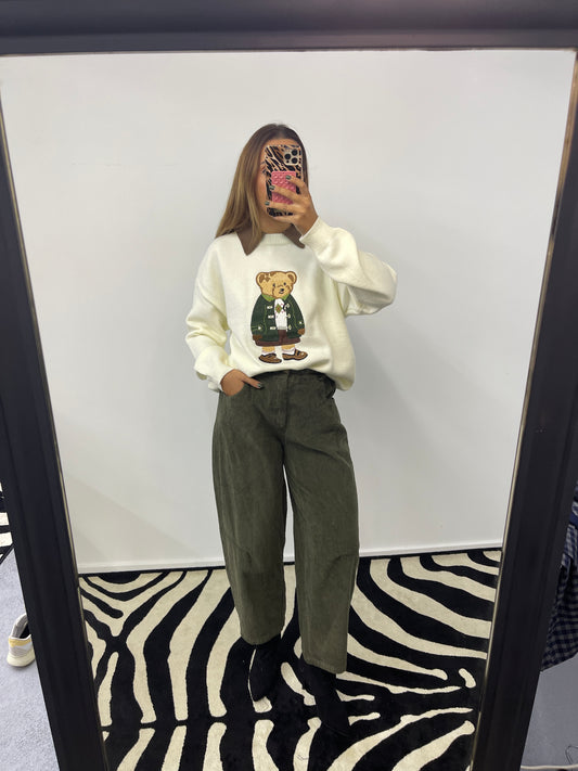 Calças Barrel Fit Bombazine