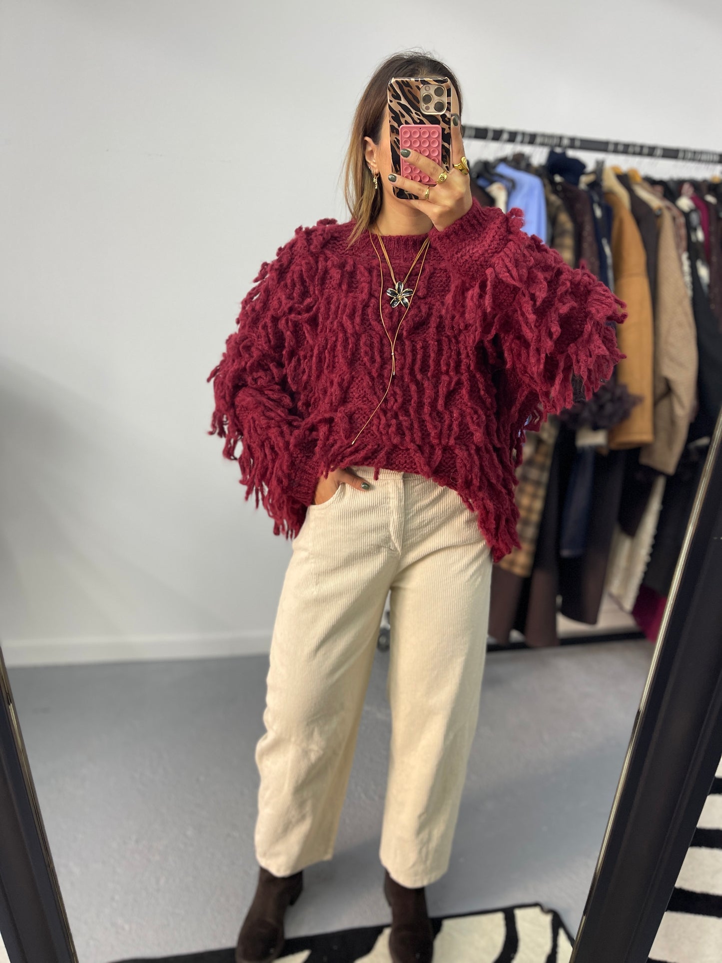 Calças Barrel Fit Bombazine