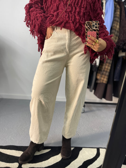 Calças Barrel Fit Bombazine