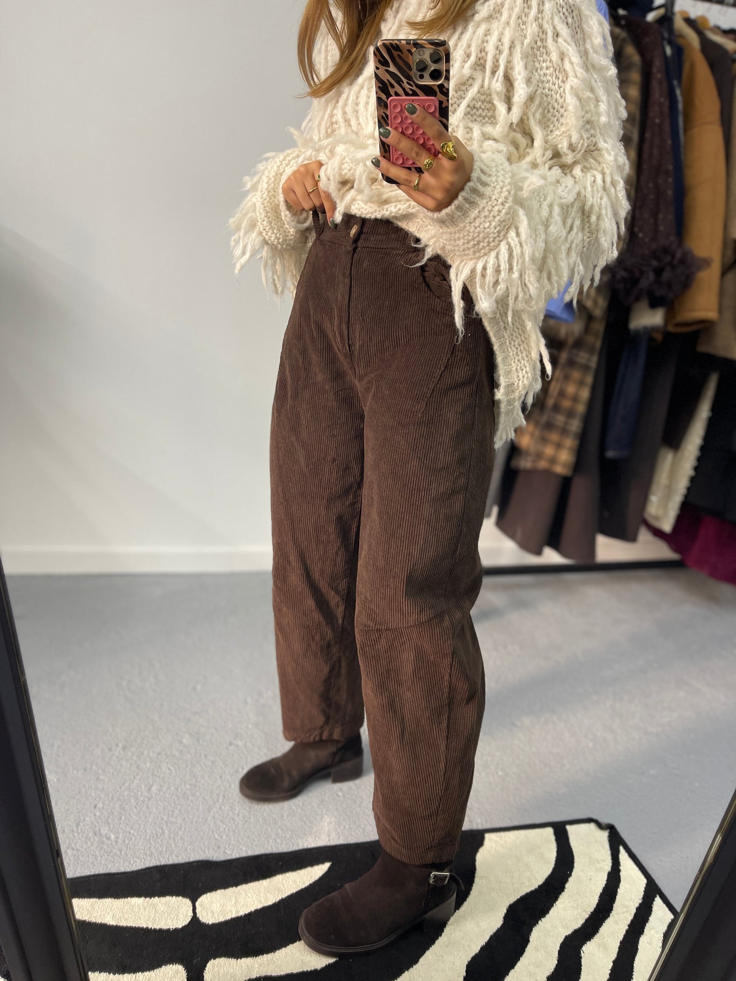 Calças Barrel Fit Bombazine