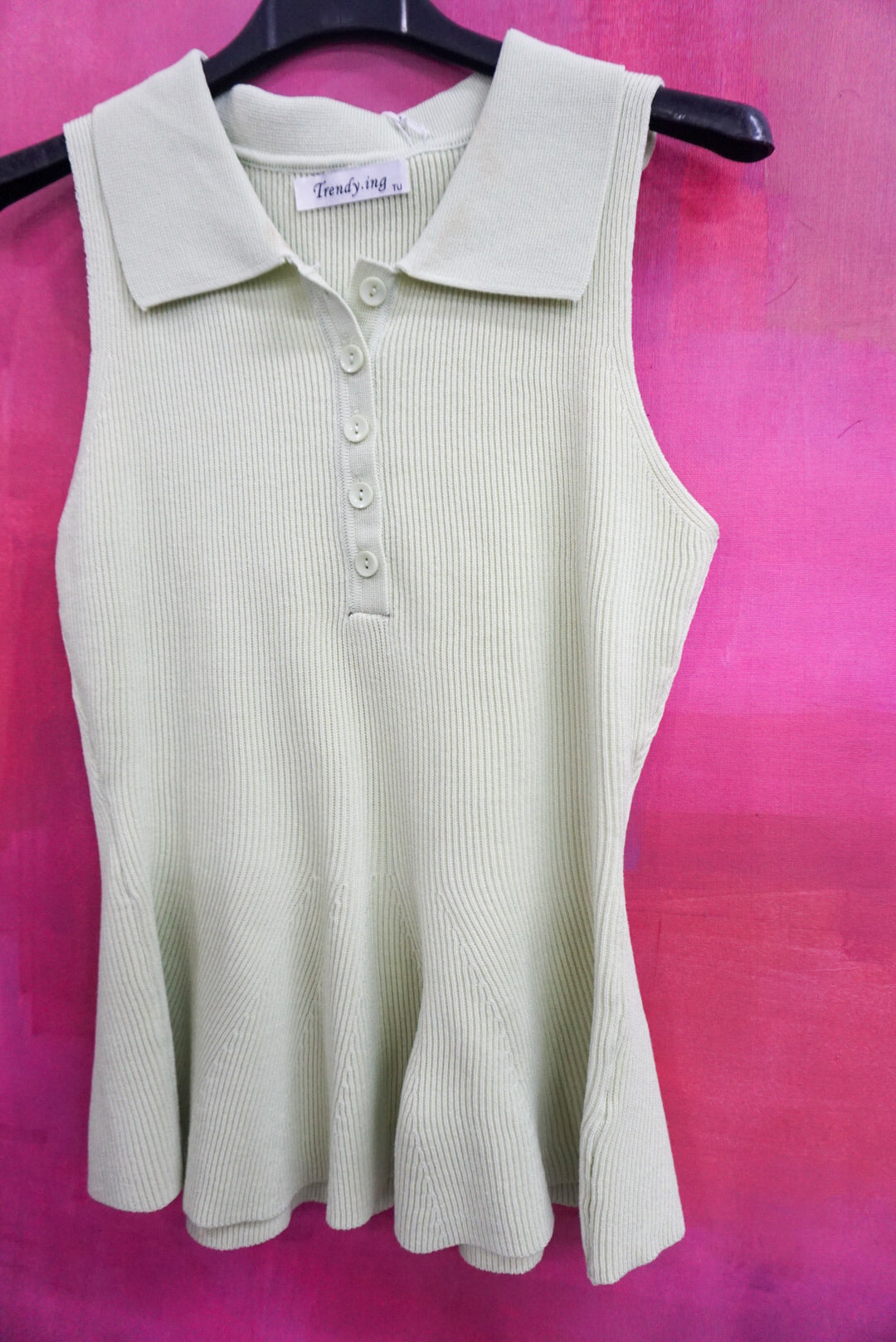 Top Peplum Menta