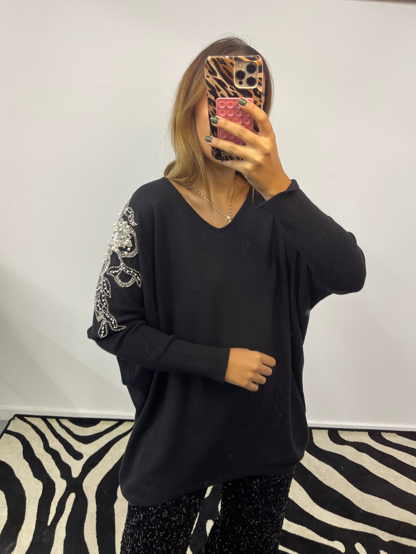 Malha Oversized Brilhos