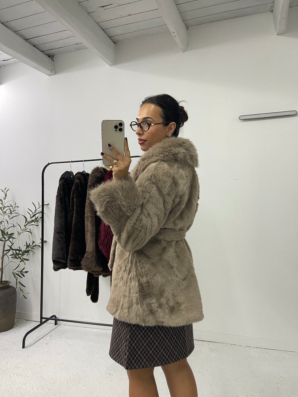 Sobretudo Faux Fur