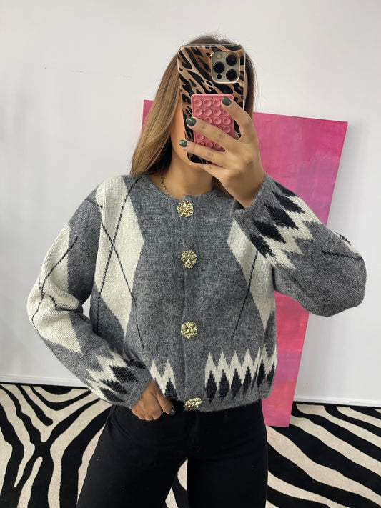 Cardigan Losangos