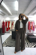 Conjunto 100% linho.
