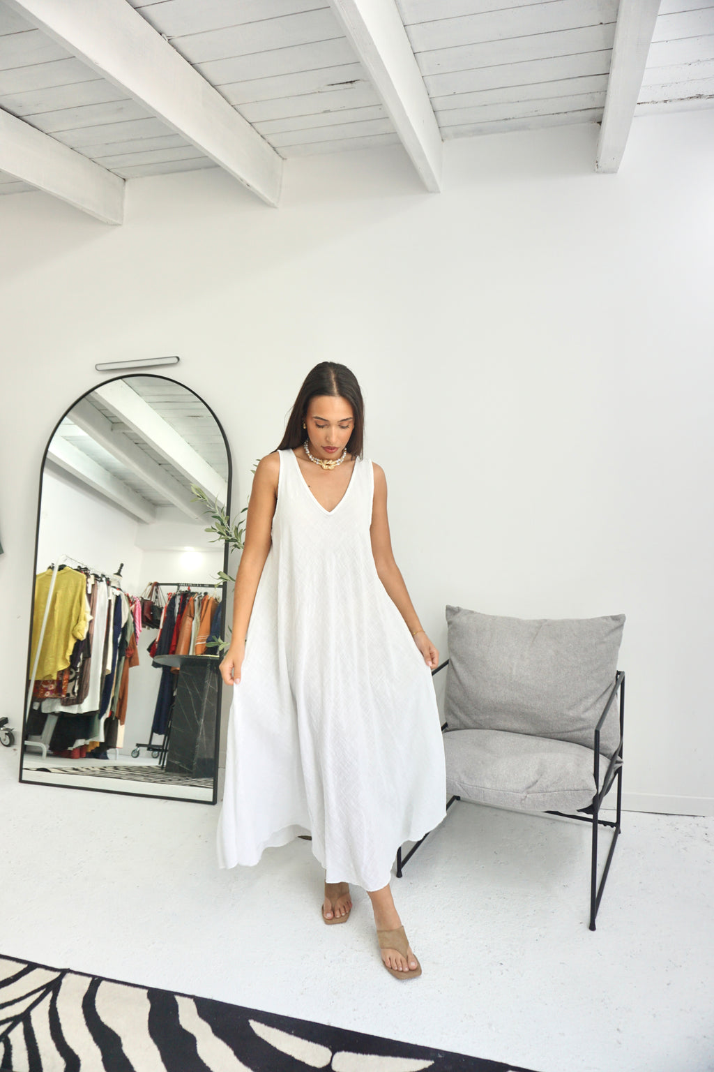 Vestido 100% Algodão (7 cores)