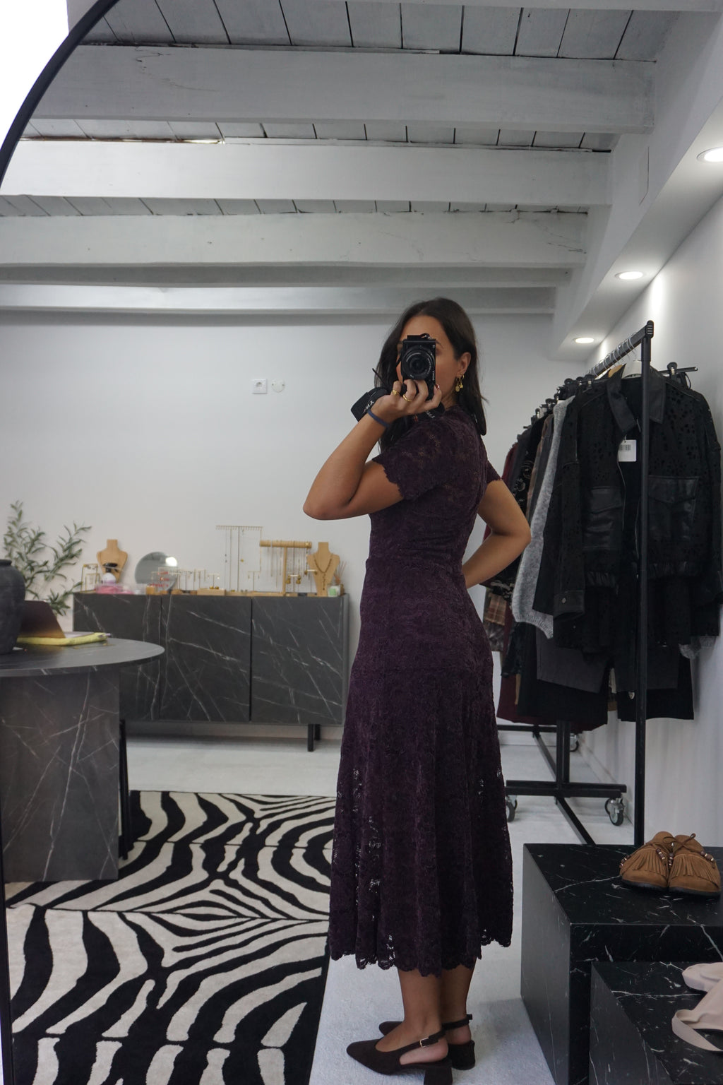 Vestido Renda Aveludado