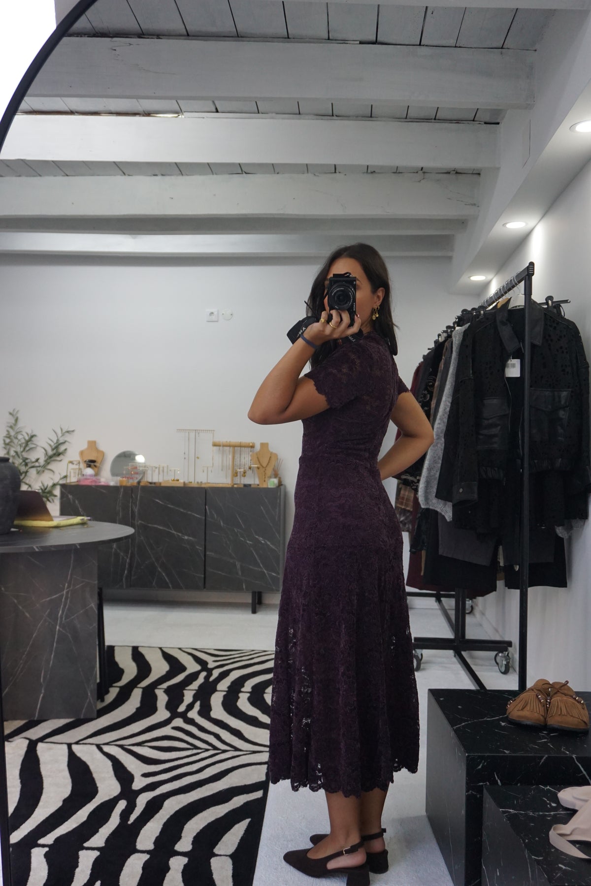Vestido Renda Aveludado
