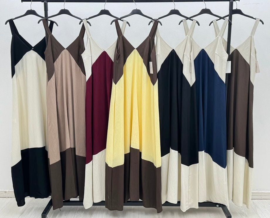 Vestido Colour Block (7 cores)