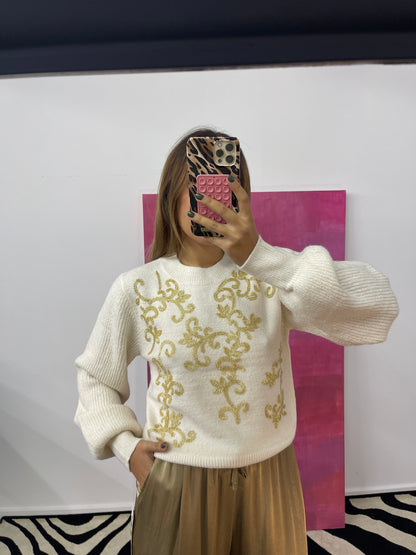 Malha Bordada Missangas