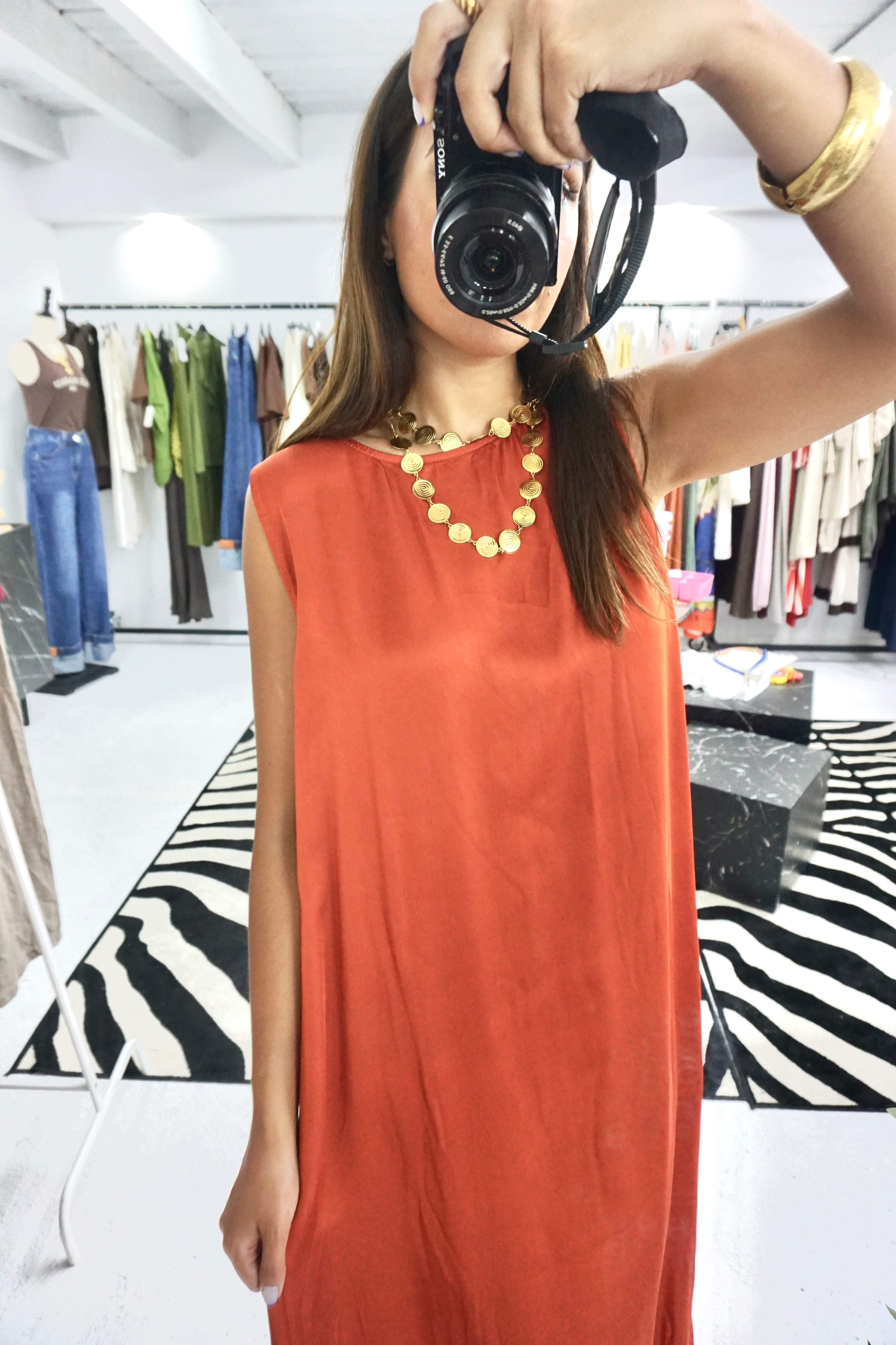 Vestido cetim (várias cores)
