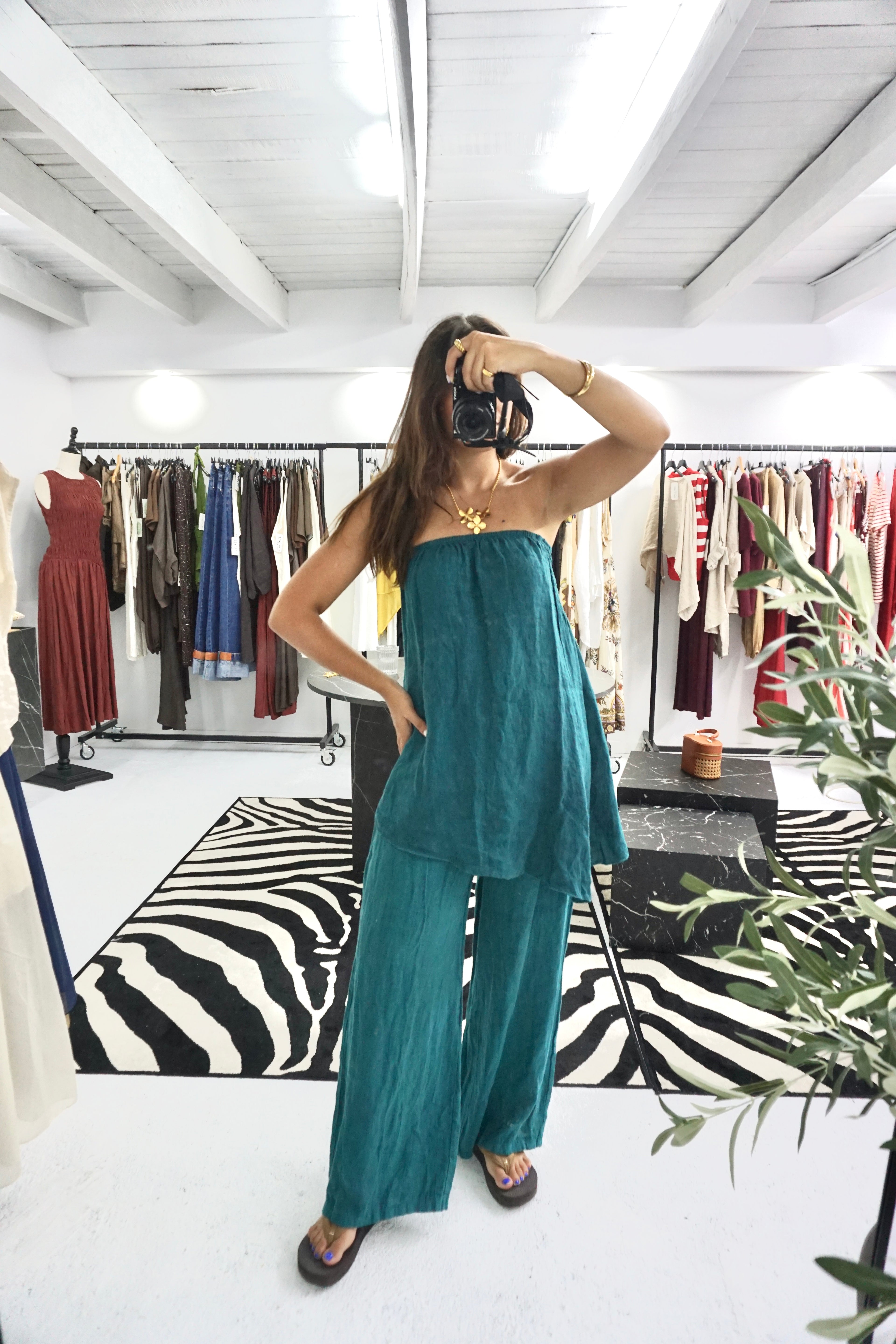 Conjunto 100% linho