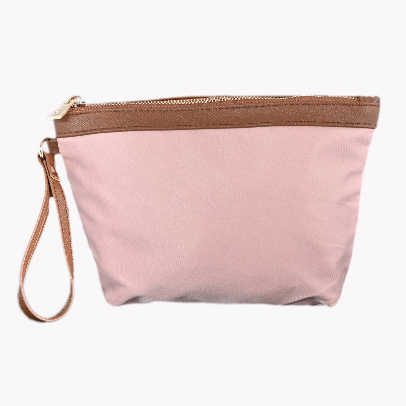 Necessaire retangular com borda camel