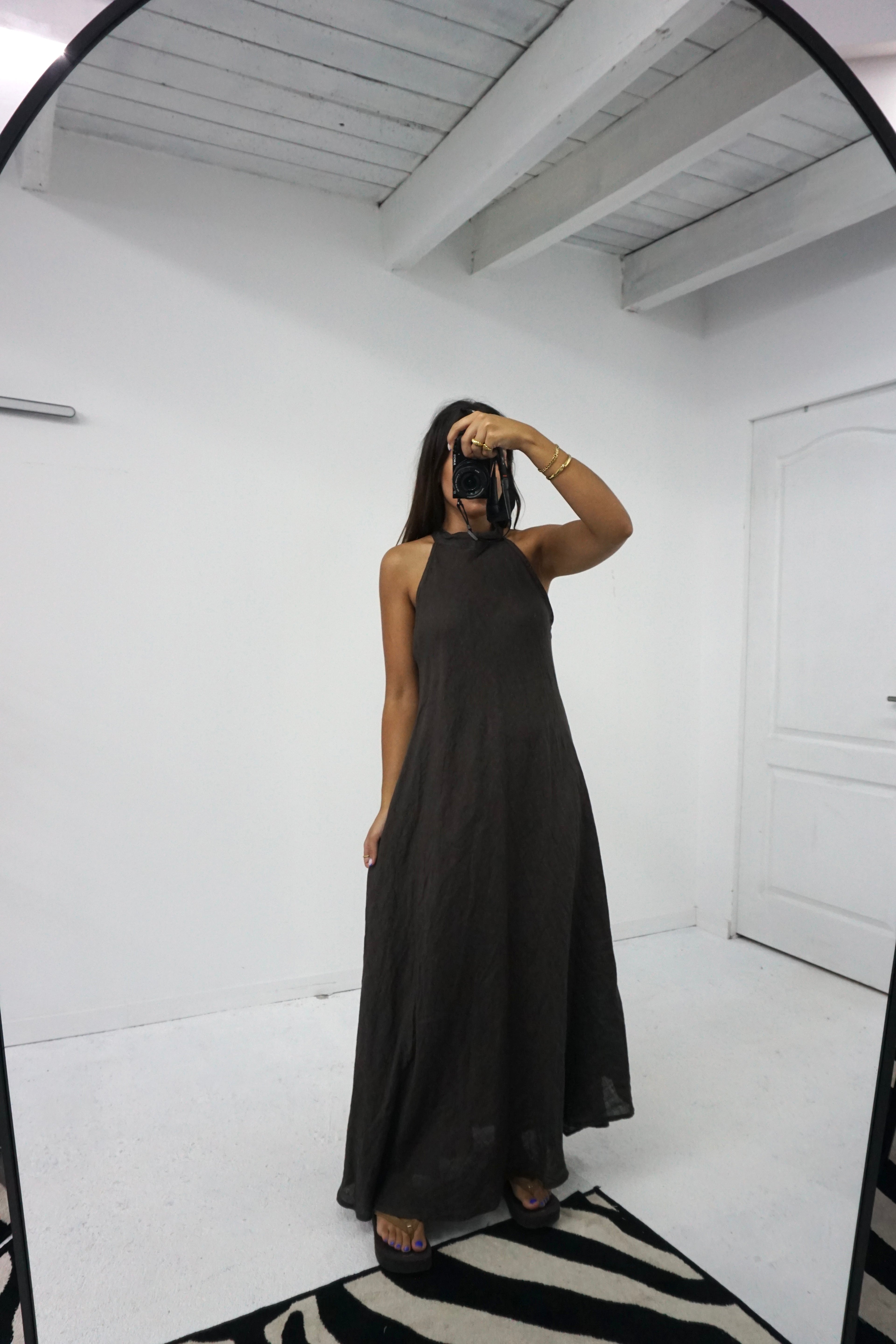 Vestido 100% linho