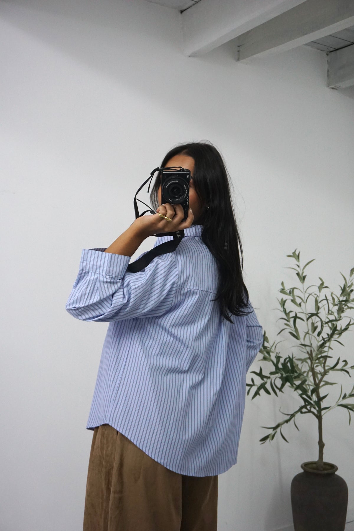Camisa de riscas