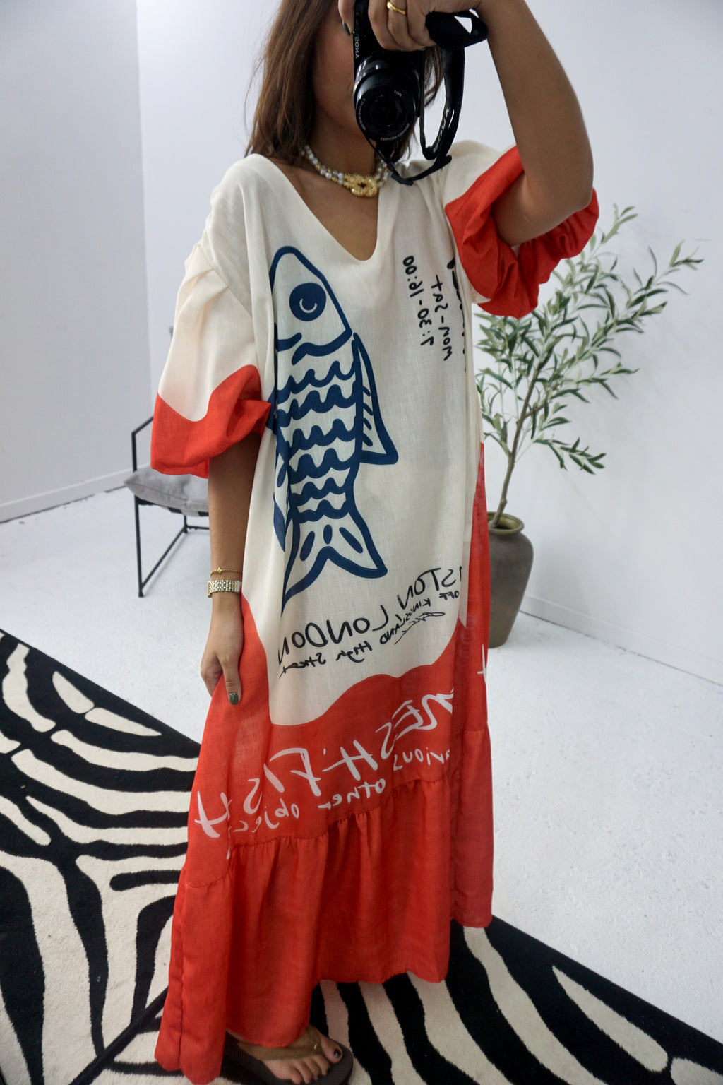 Vestido Manga Balão