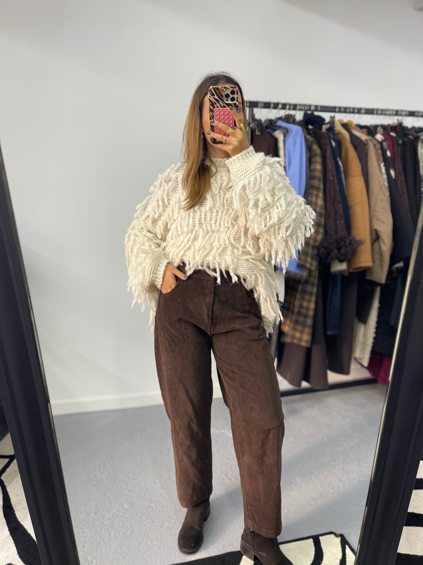 Calças Barrel Fit Bombazine