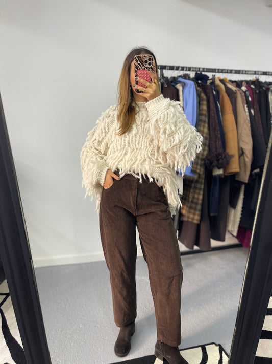 Calças Barrel Fit Bombazine