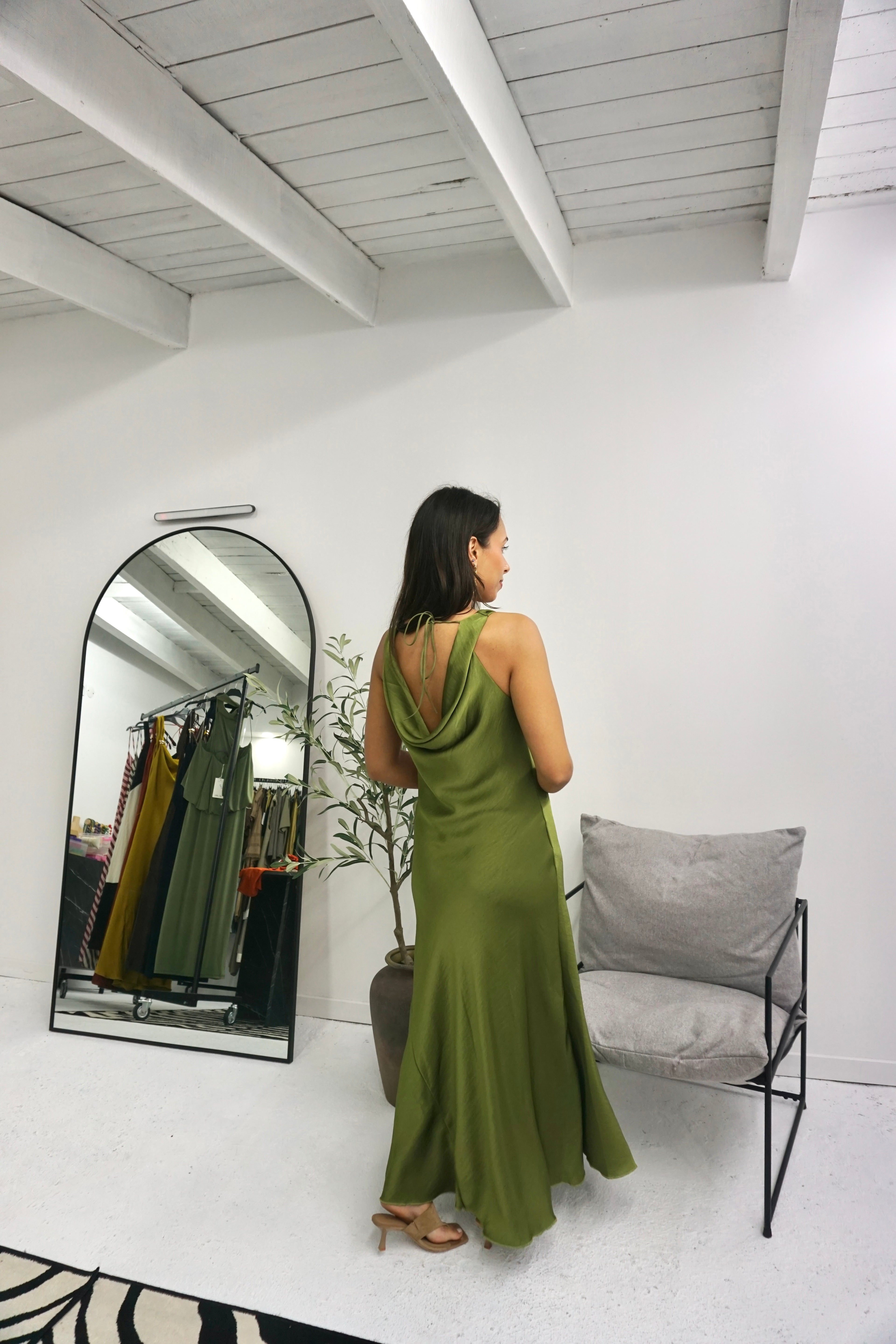 Vestido Cetim (4 cores)