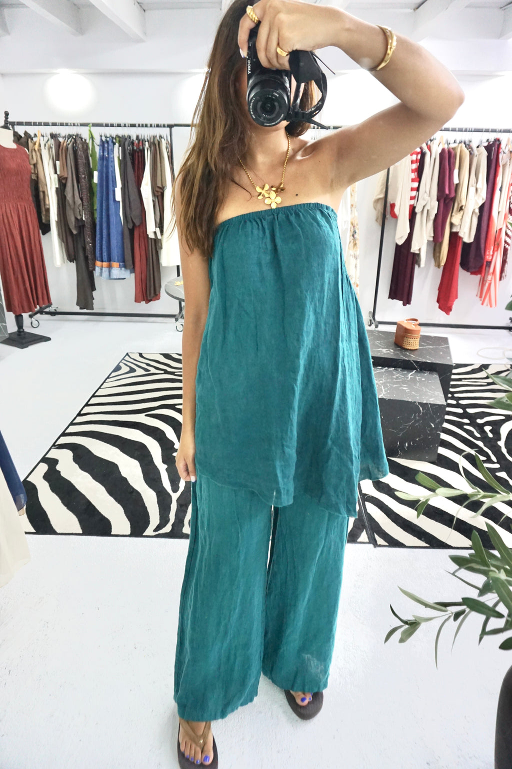 Conjunto 100% linho