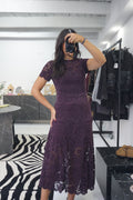 Vestido Renda Aveludado