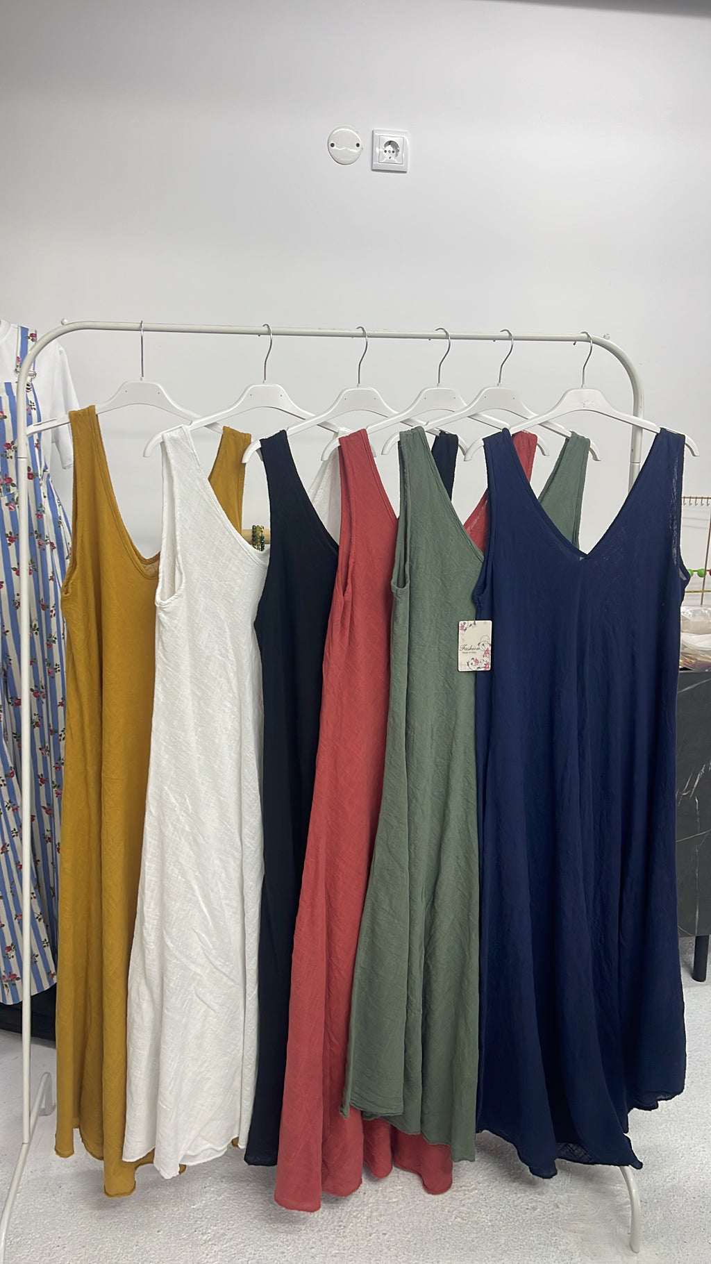 Vestido 100% Algodão (6 cores)