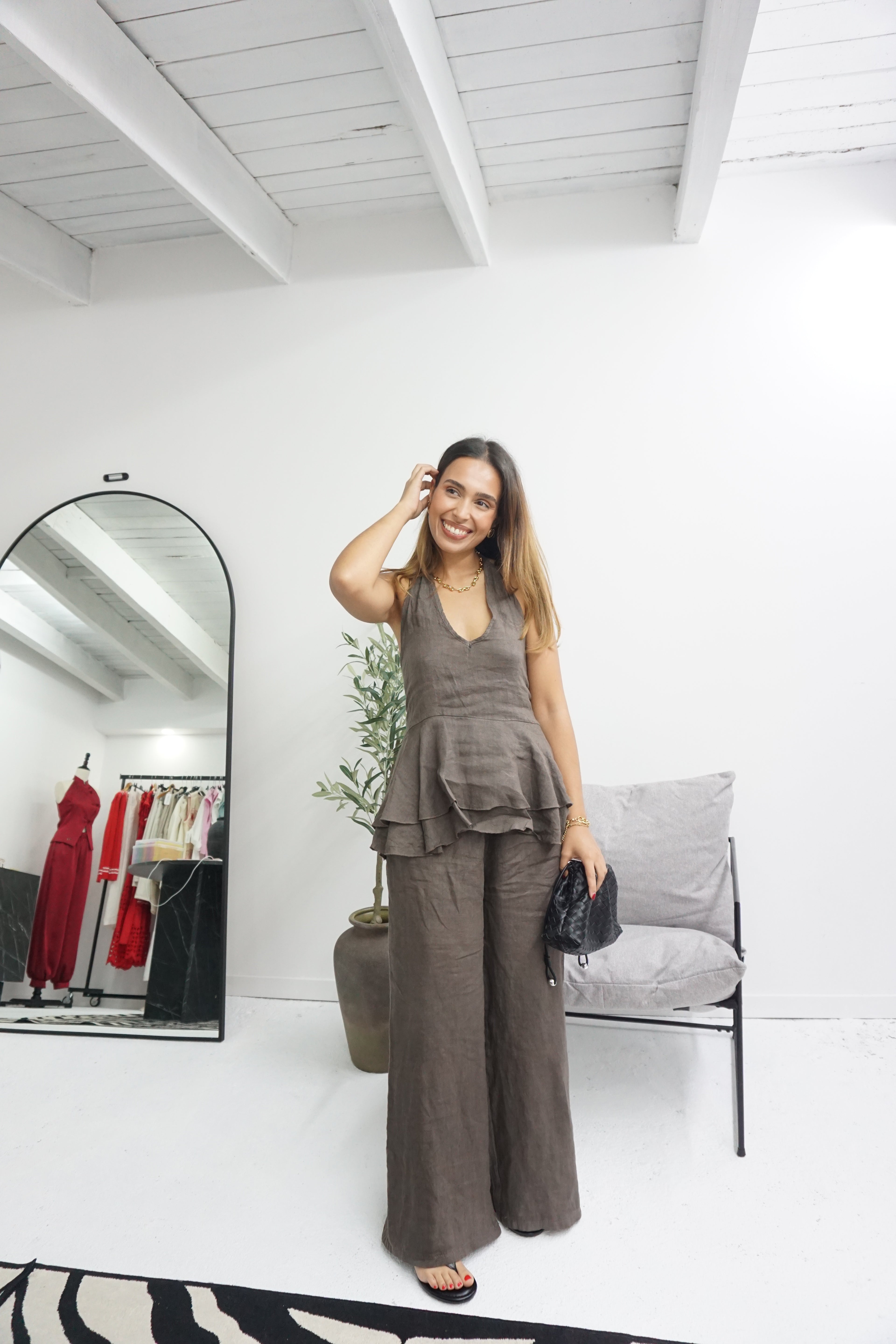 Conjunto 100% linho
