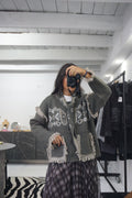 Cardigan com Lenço