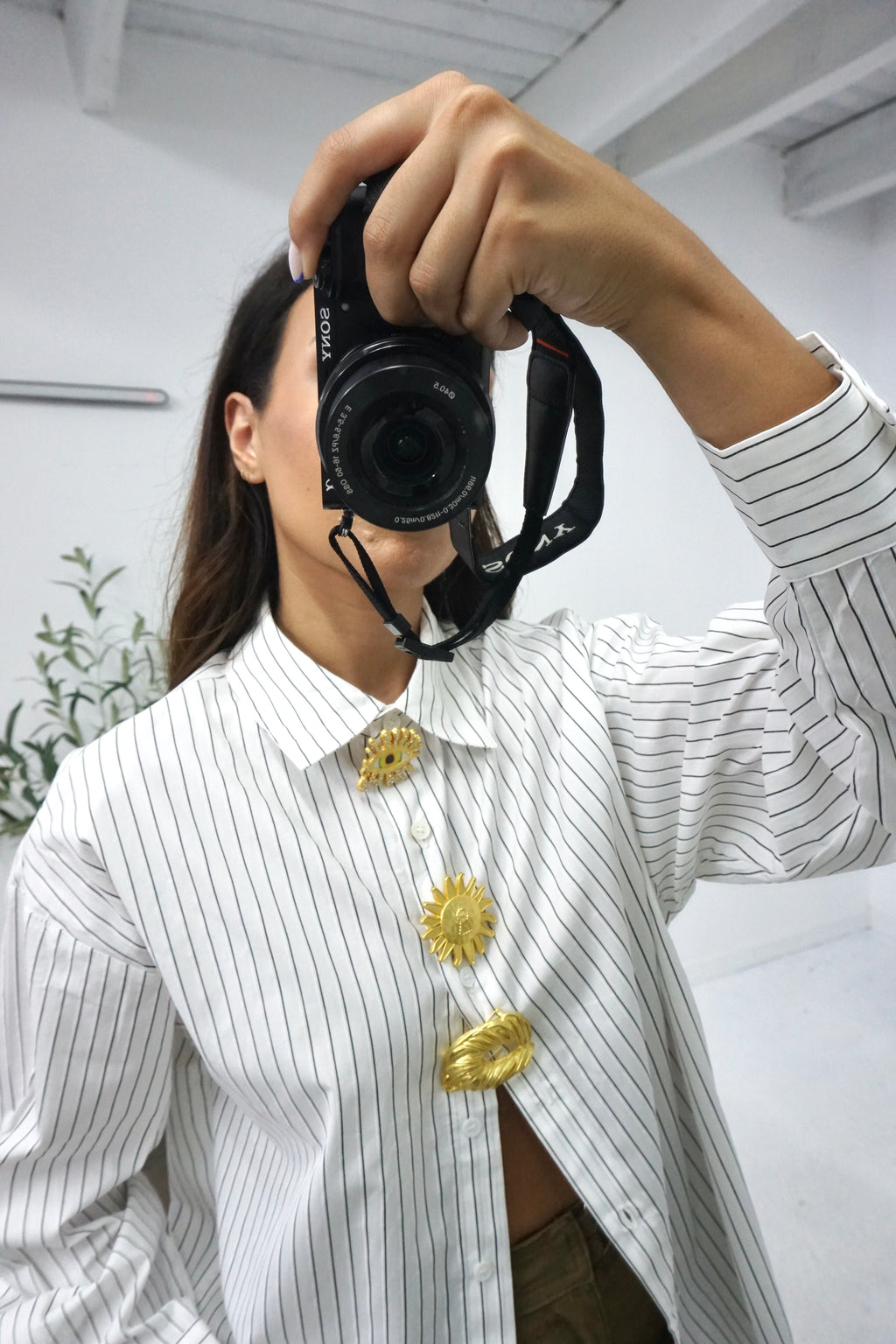 Camisa de riscas
