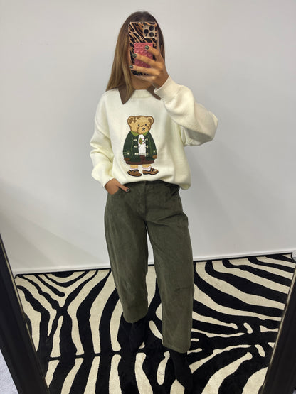 Calças Barrel Fit Bombazine