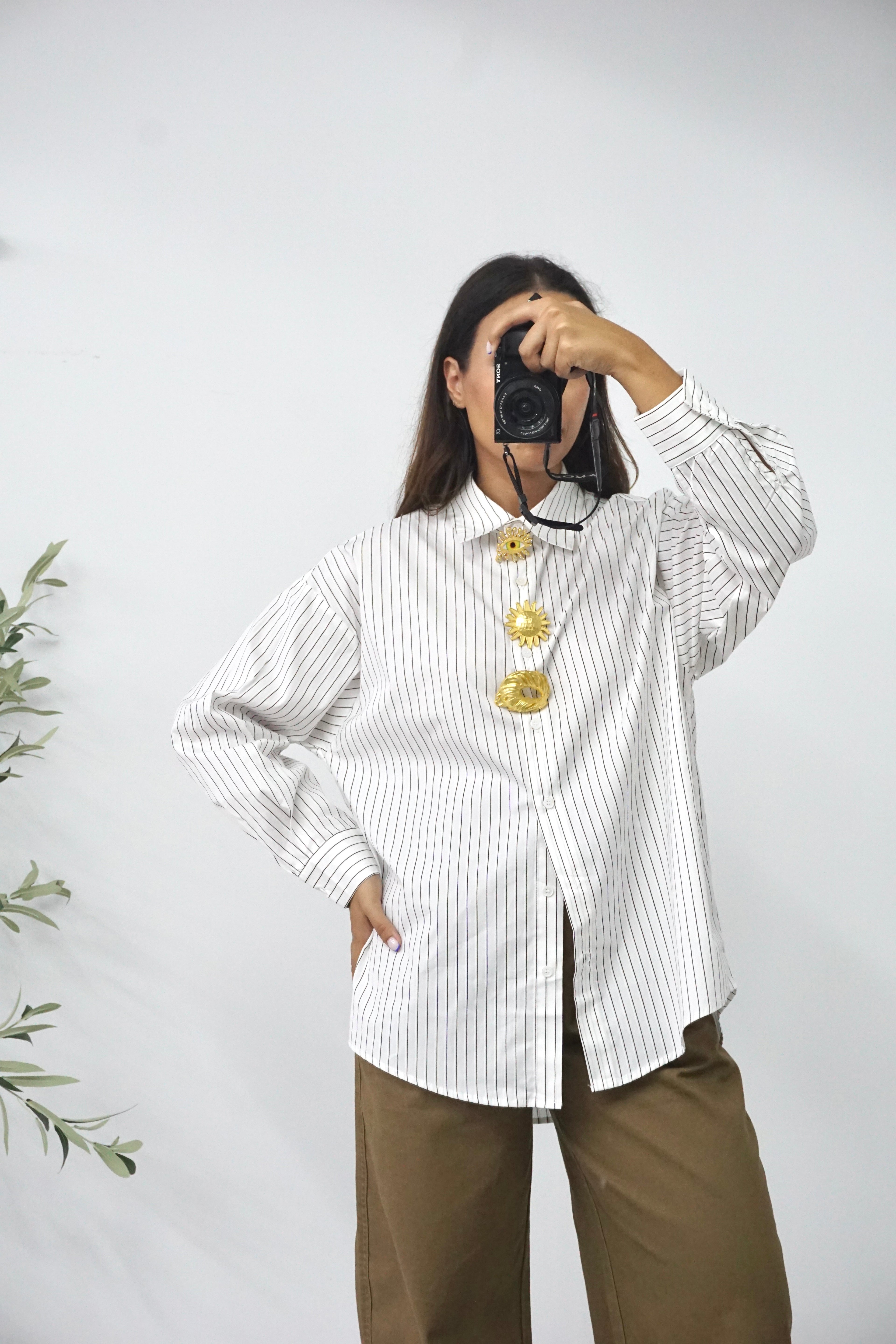 Camisa de riscas