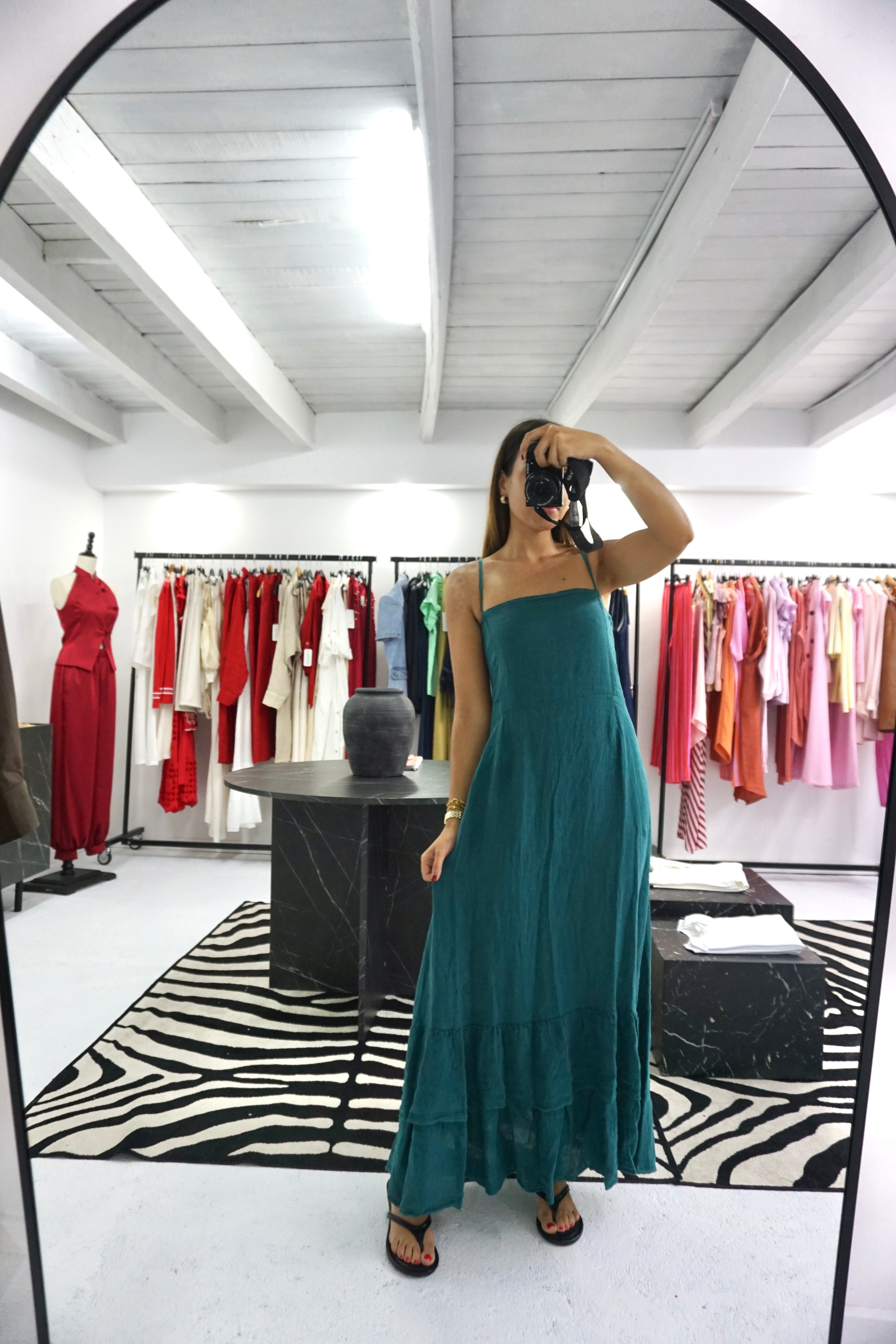 Vestido 100% linho