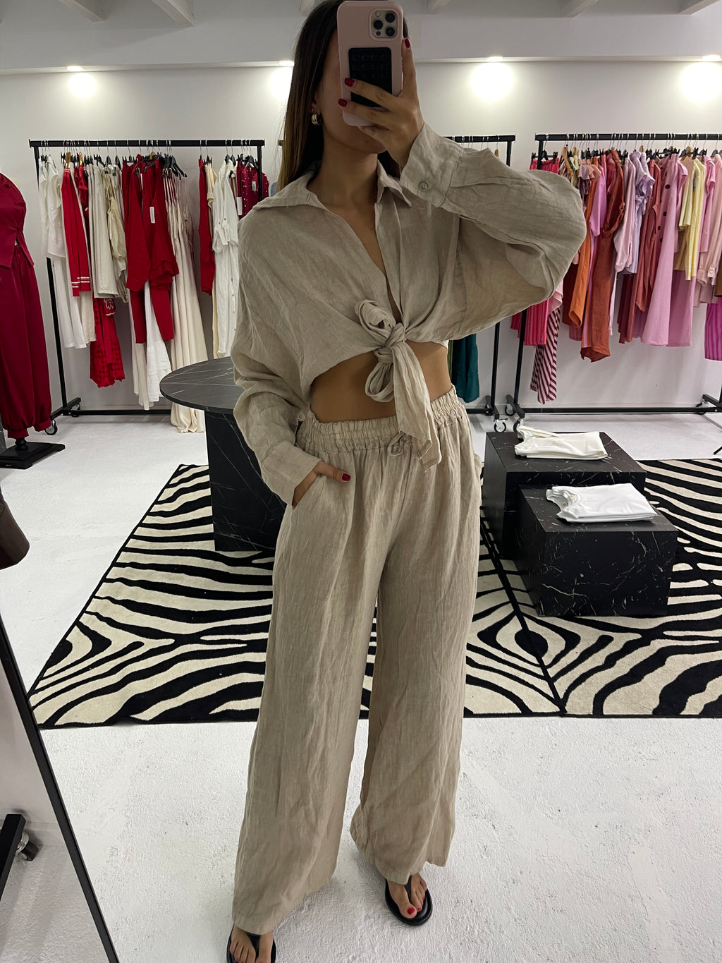 Conjunto 100% linho