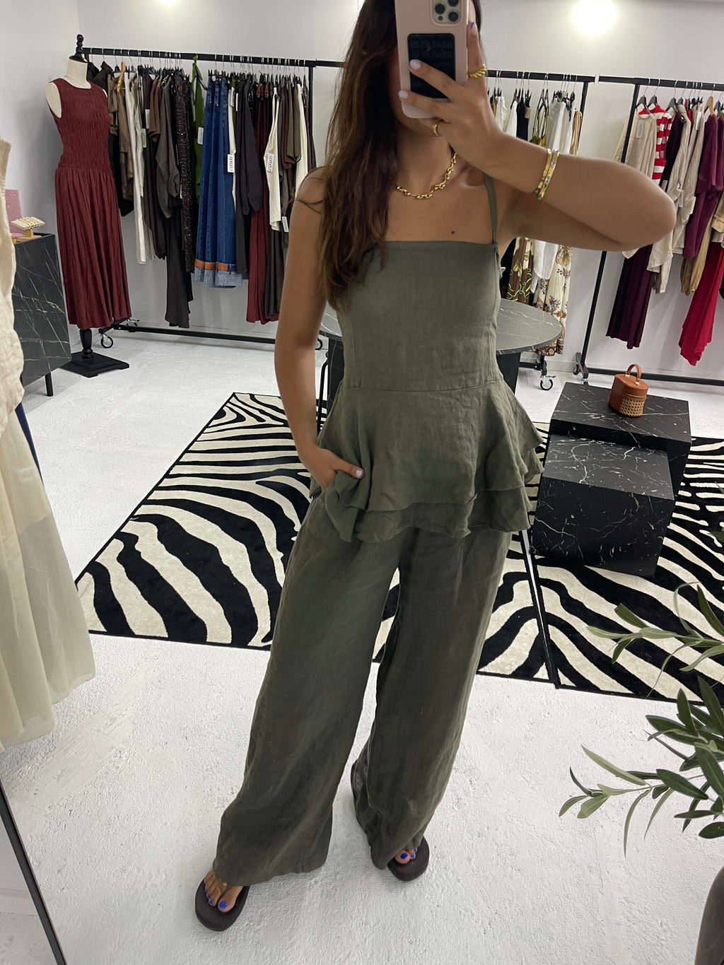 Conjunto 100% linho