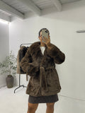 Sobretudo Faux Fur
