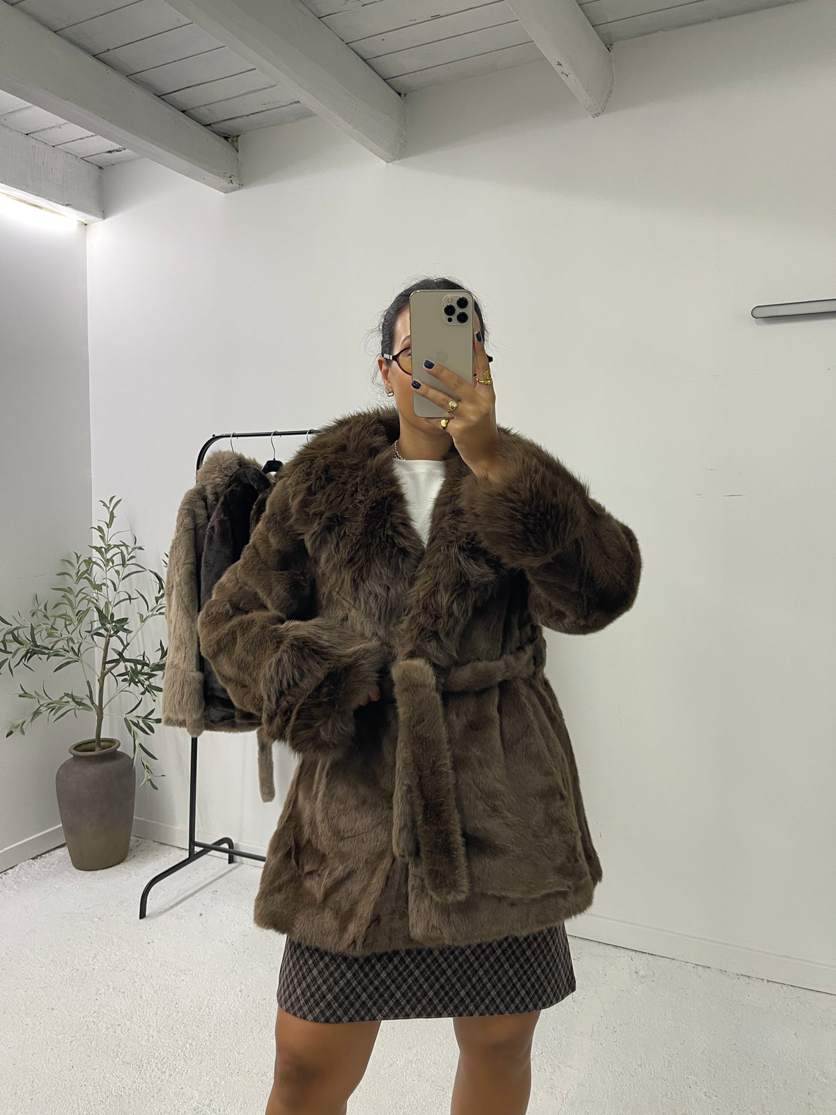 Sobretudo Faux Fur
