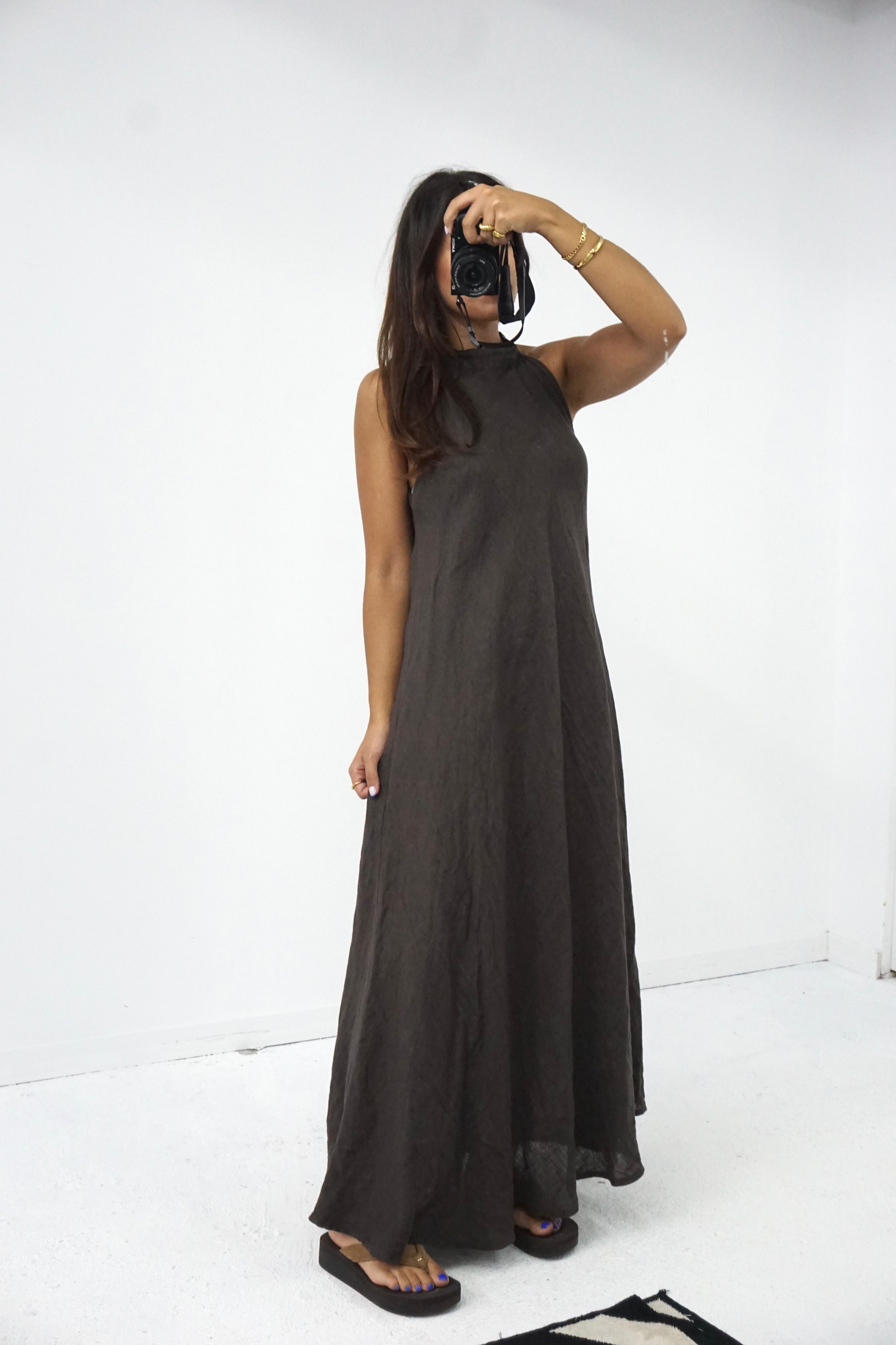Vestido 100% linho