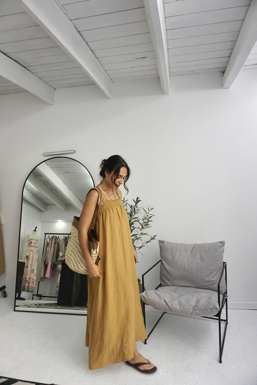 Vestido 100% Linho
