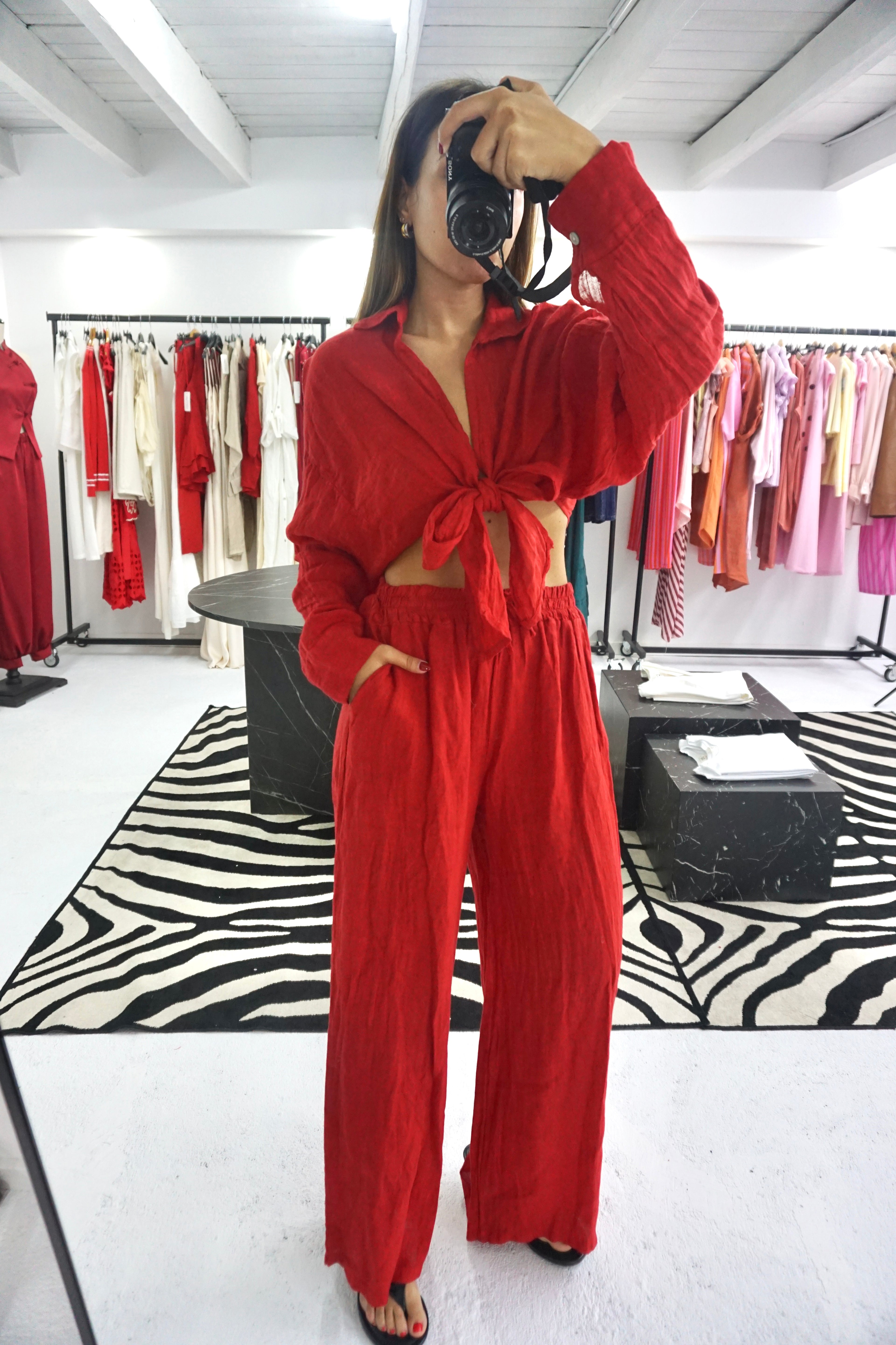 Conjunto 100% linho