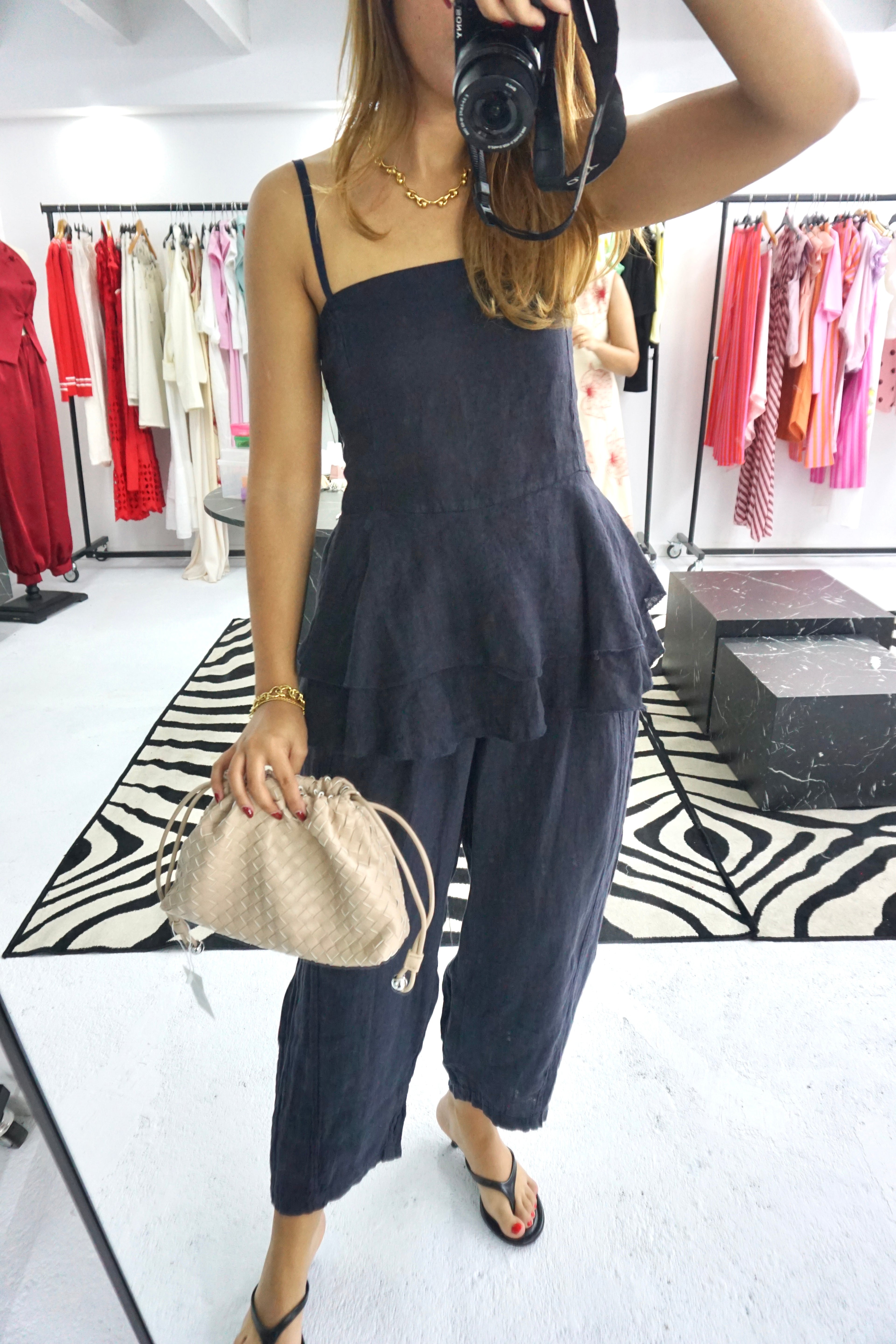 Conjunto 100% linho.