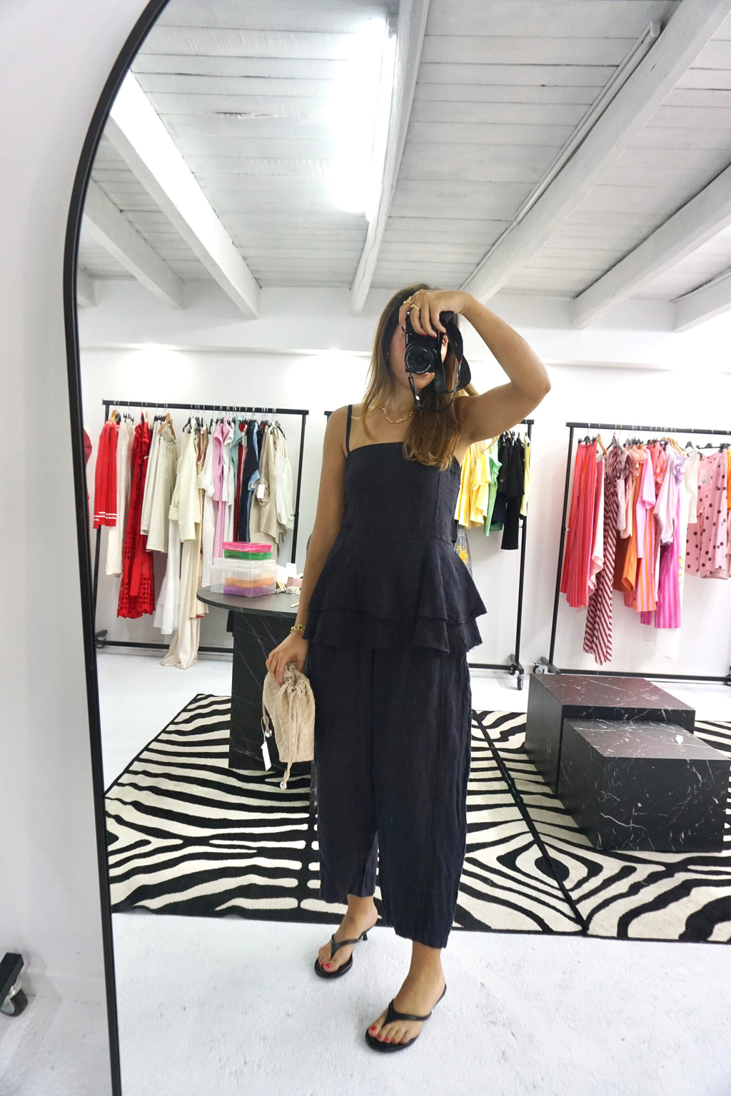 Conjunto 100% linho.