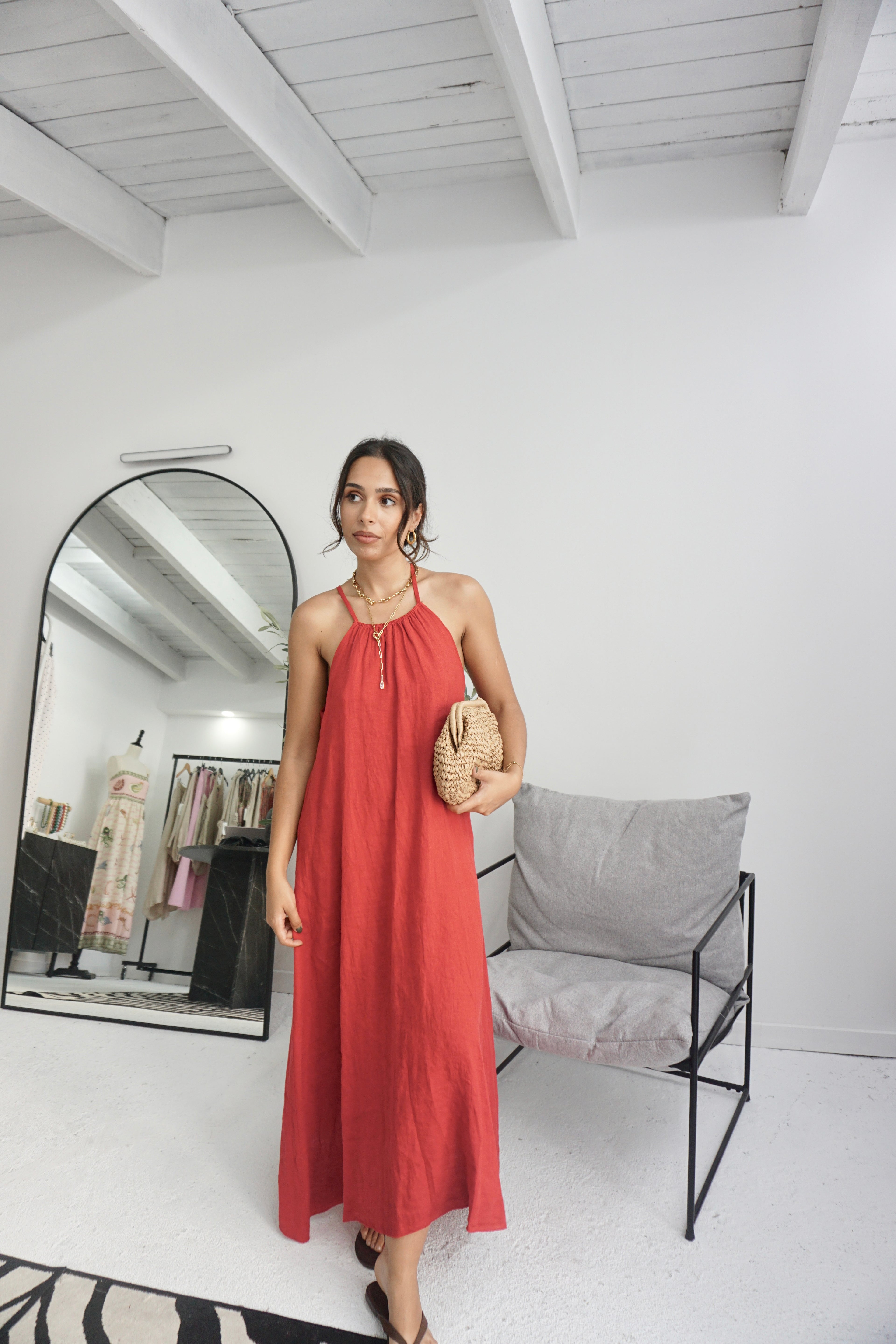 Vestido 100% Linho