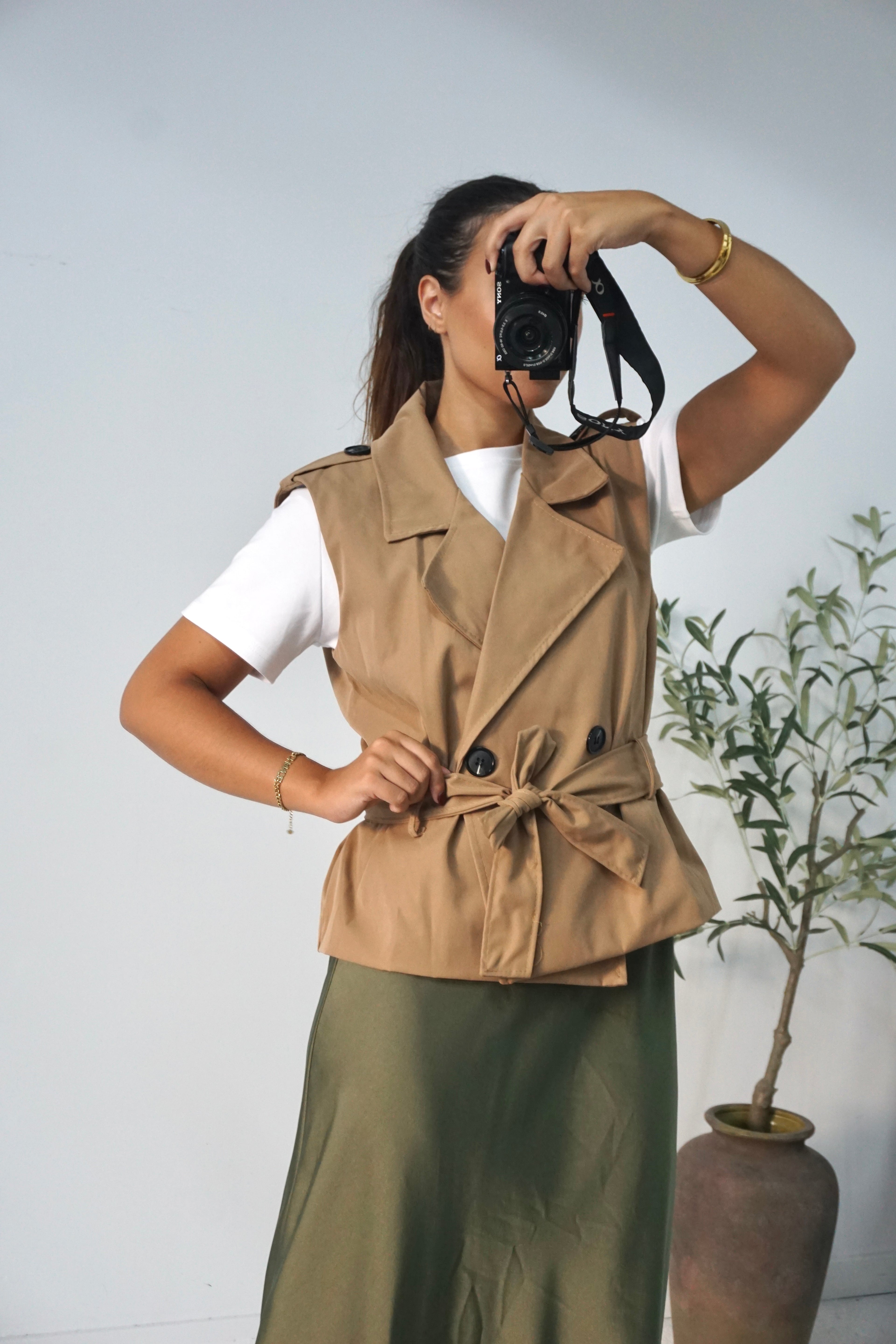 Colete estilo Trench