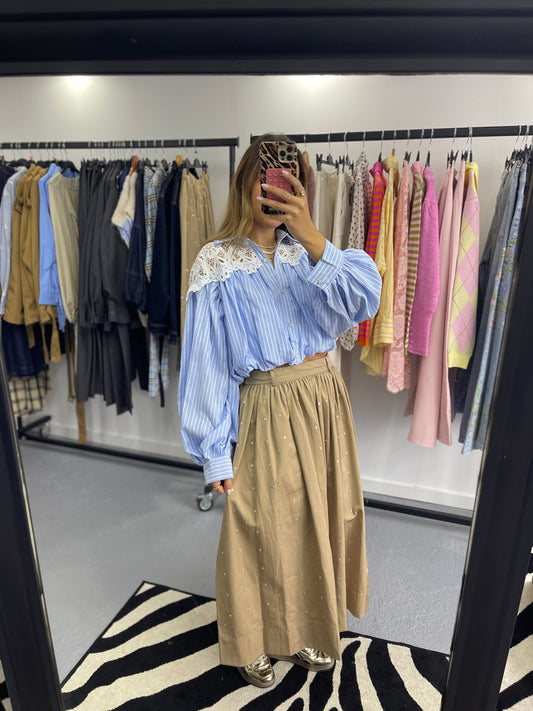 Camisa Riscas Cropped