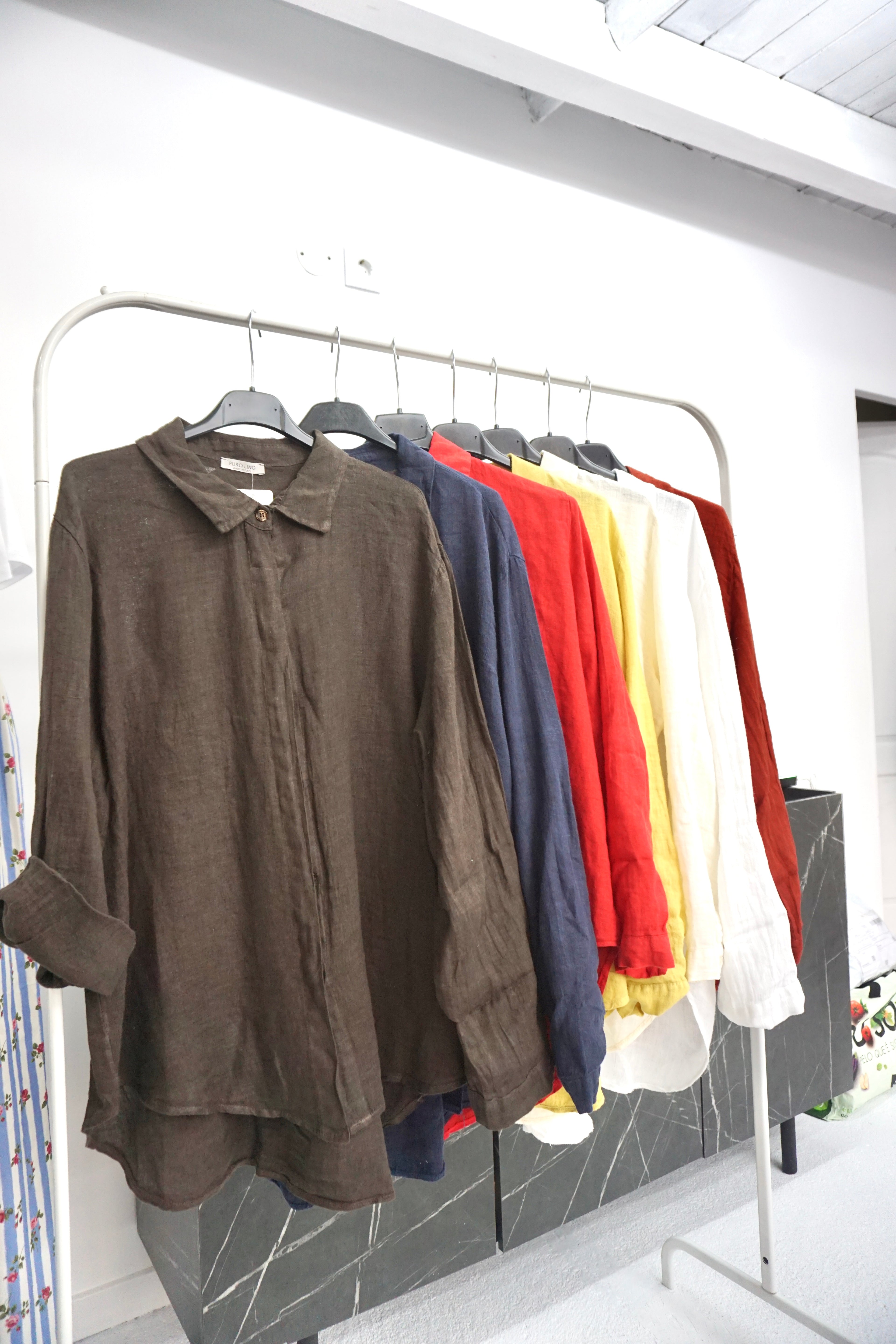 Camisa 100% Linho (várias cores)