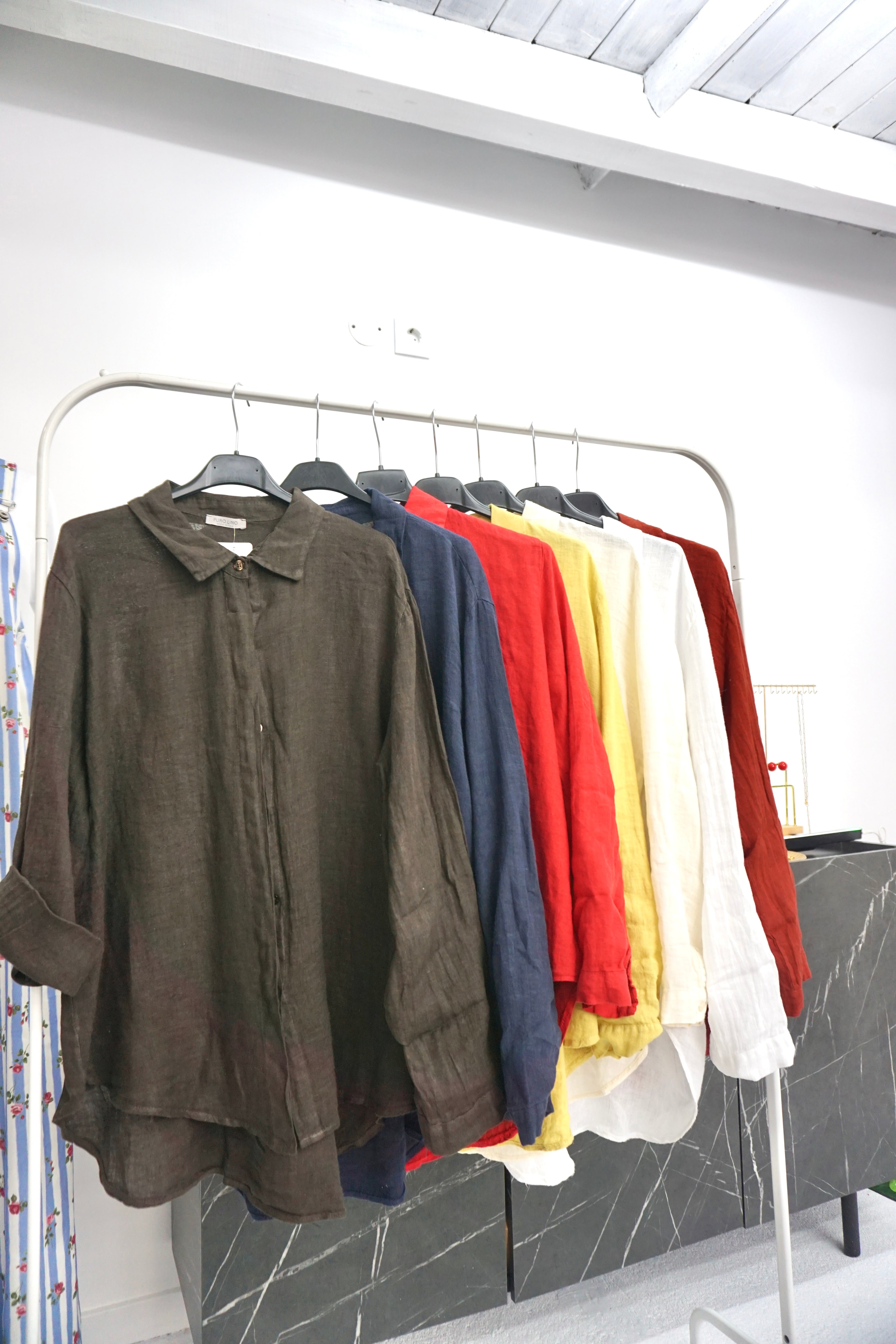 Camisa 100% Linho (várias cores)