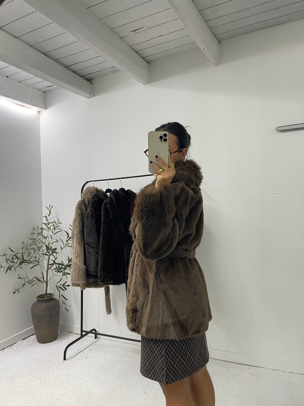 Sobretudo Faux Fur