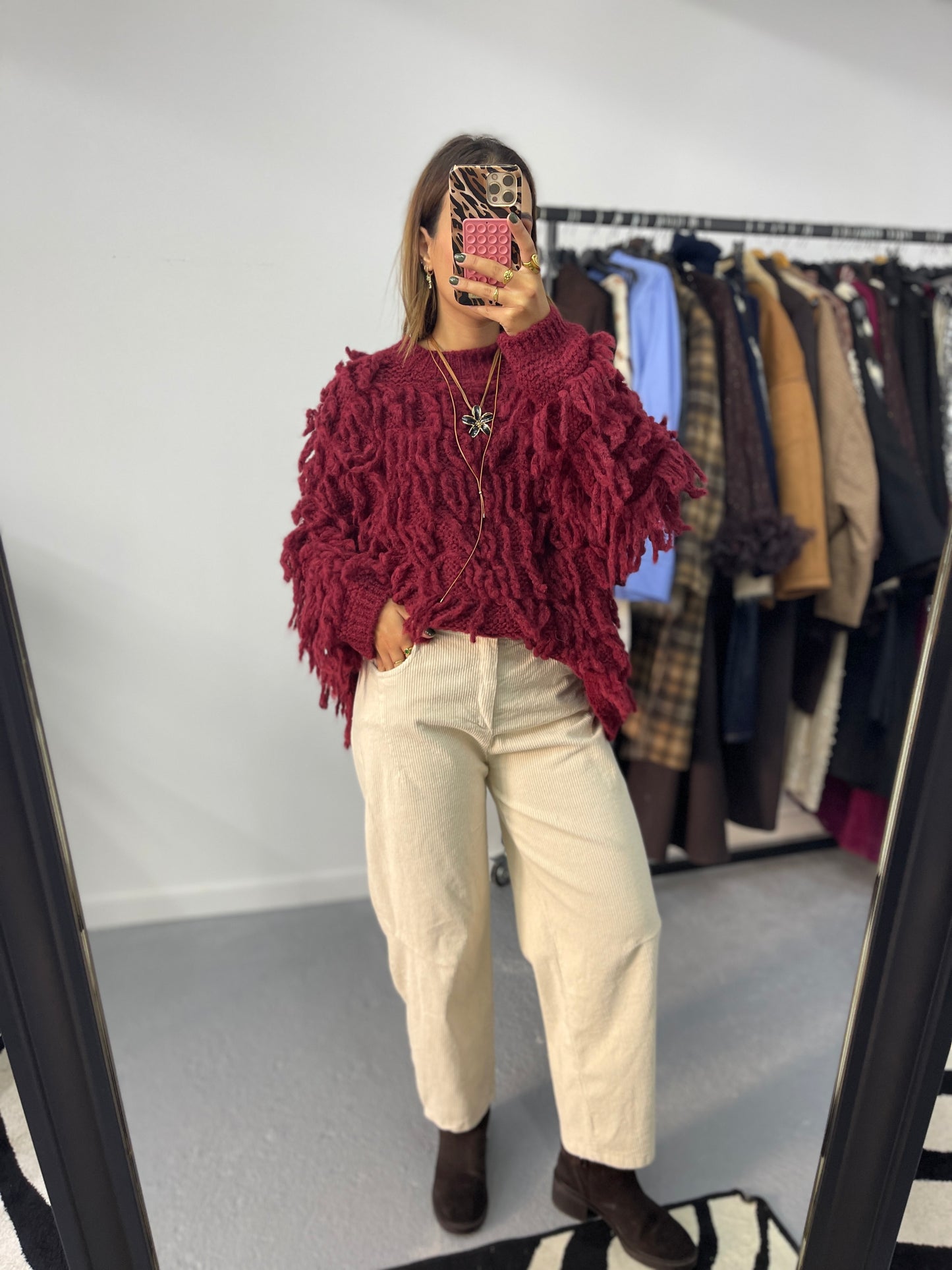 Calças Barrel Fit Bombazine