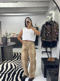 Bambi Print Barrel Jeans