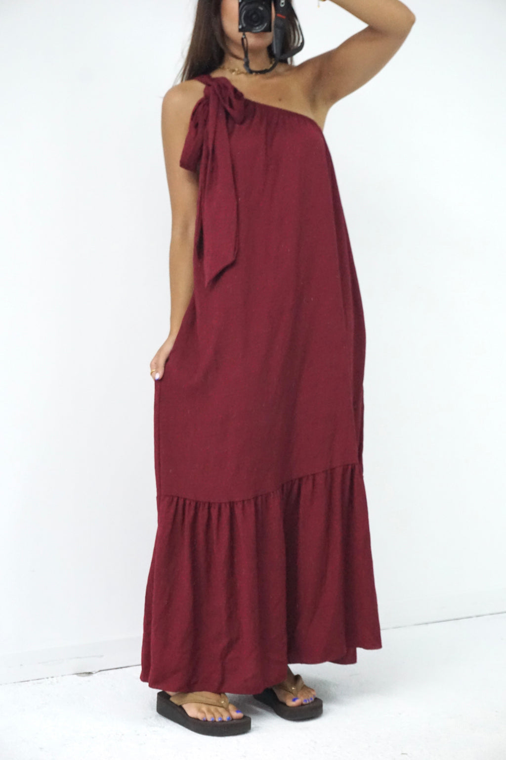 Vestido assimétrico (4 cores)